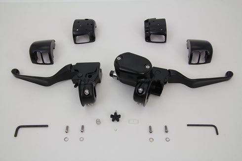 V-Twin Handlebar Control Kit Black - 22-0836
