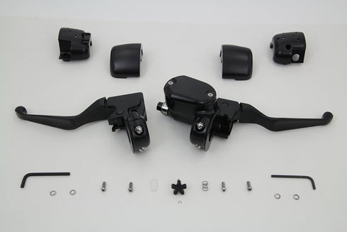 V-Twin Handlebar Control Kit Black - 22-0838