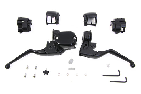 V-Twin Handlebar Control Kit Black - 22-0842