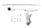 V-Twin Left Side Tank Hand Shifter Lever Control Kit - 22-1077