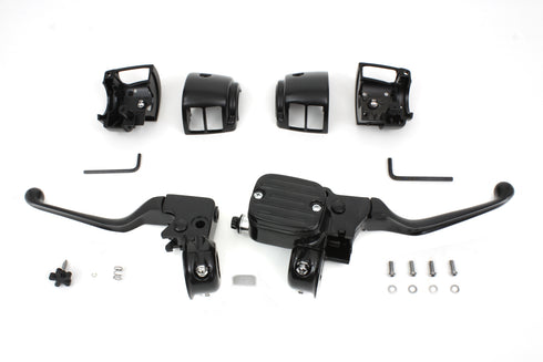 V-Twin Handlebar Control Kit Black - 22-1160