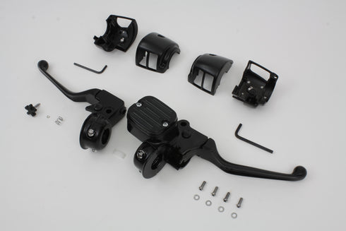 V-Twin Handlebar Control Kit Black - 22-1160