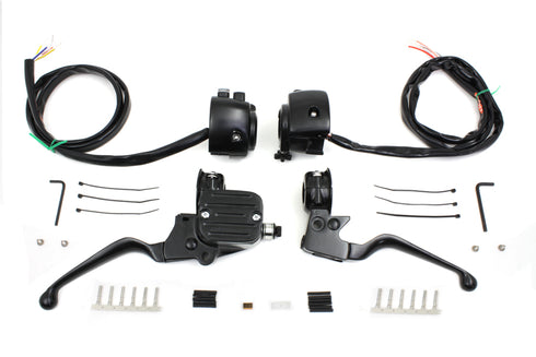 V-Twin Handlebar Control Kit Black - 22-1162