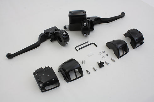 V-Twin Contour Style Handlebar Control Kit Black - 22-1165
