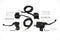 V-Twin Handlebar Control Kit with Switches Black - 22-1167