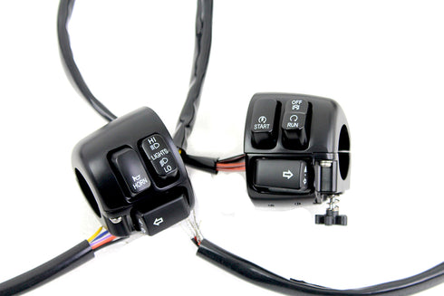 V-Twin Handlebar Control Kit Black - 22-1526