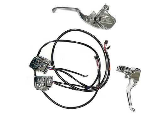 V-Twin Handlebar Control Kit Chrome - 22-1836