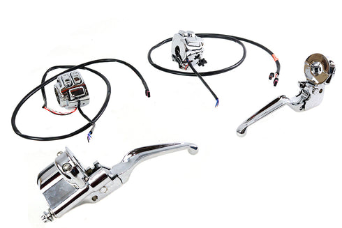 V-Twin Handlebar Control Kit Chrome - 22-1838