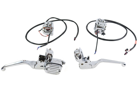 V-Twin Handlebar Control Kit Chrome - 22-1838