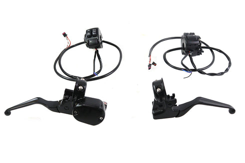 V-Twin Handlebar Control Kit Black - 22-1843