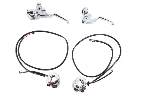 V-Twin Handlebar Control Kit Chrome - 22-1844