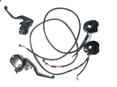 V-Twin Handlebar Control Kit Black - 22-1845