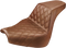 SADDLEMEN Step-Up Seat - Front Lattice Stitch - Brown - FXBR/S '18-'20 818-31-172BR