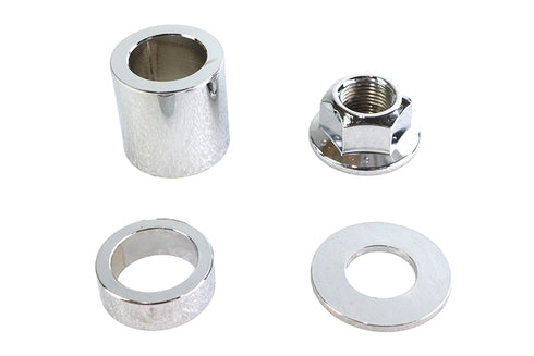 Colony Rear Axle Spacer Kit Smooth Style Chrome - 2257-4