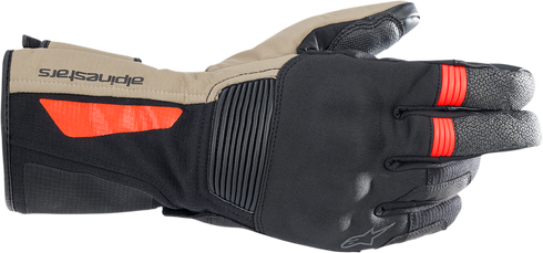 ALPINESTARS Denali Aerogel Drystar? Gloves - Black/Dark Khaki/Fluo Red - 2XL 3526922-1853-2X