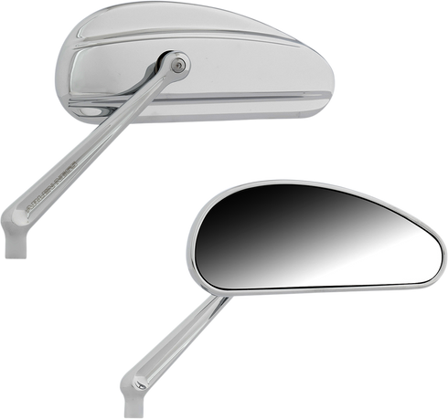 ARLEN NESS Mirrors - Downdraft - Side View - Elongated - Chrome 510-027