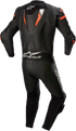 ALPINESTARS Missile Ignition v2 1-Piece Leather Suit - Black/Red Fluo - US 46 / EU 56 3150222-1030-56