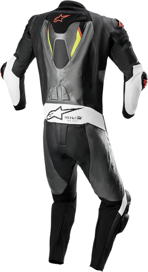 ALPINESTARS Missile Ignition v2 1-Piece Leather Suit - Metallic Gray/Black/Yellow/Red Fluo - US 40 / EU 50 3150222-9135-50