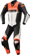 ALPINESTARS Missile Ignition v2 1-Piece Leather Suit - Black/White/Red Fluo - US 46 / EU 56 3150222-1231-56