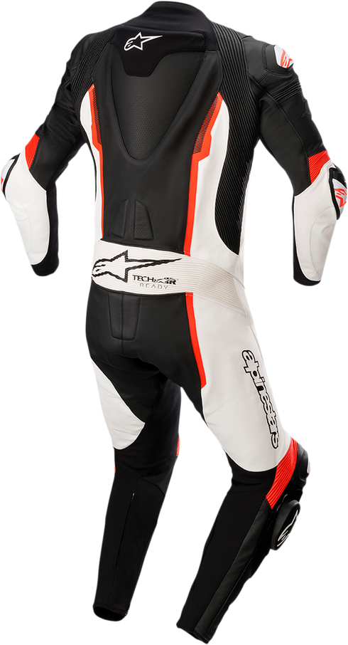 ALPINESTARS Missile v2 - 1-Piece Leather Suit - Black/White/Red Fluo - US 42 / EU 52 3150122-1231-52