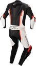 ALPINESTARS Missile v2 - 1-Piece Leather Suit - Black/White/Red Fluo - US 48 / EU 58 3150122-1231-58