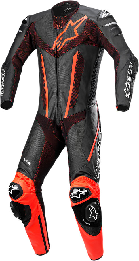 ALPINESTARS Fusion 1-Piece Suit - Black/Red Fluo - US 48 / EU 58 3153022-1030-58