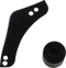 ARLEN NESS Replacement Breather Bolt Cover Plate - Inverted/Method/Clear Tear/Sidekick - Right - Black 600-054