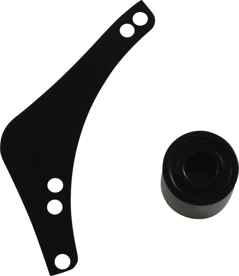 ARLEN NESS Replacement Breather Bolt Cover Plate - Inverted/Method/Clear Tear/Sidekick - Left - Black 600-052