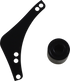 ARLEN NESS Replacement Breather Bolt Cover Plate - Inverted/Method/Clear Tear/Sidekick - Left - Black 600-052