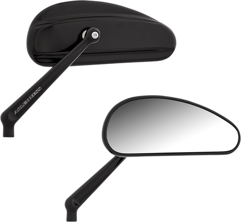 ARLEN NESS Mirrors - Downdraft - Side View - Elongated - Black 510-026