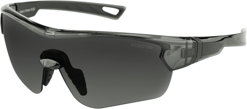 BOBSTER Stella Sunglasses - Gloss Clear Gray - Smoke Lens BSTEL102