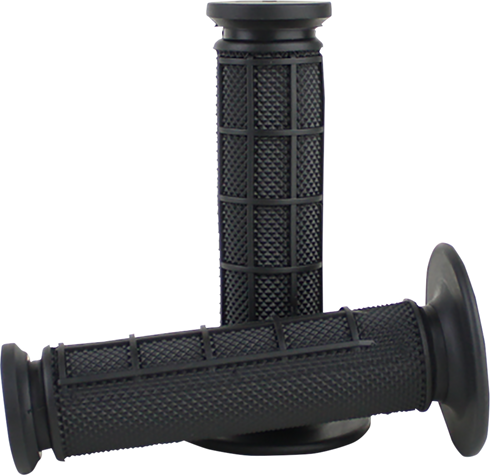 DRIVEN RACING Pro Waffle Grips - Black/Black D535-BK/BK