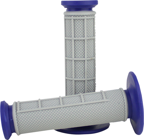 DRIVEN RACING Pro Waffle Grips - Blue/Gray D535-BL