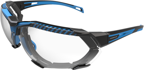 FORCEFLEX FF4 Sunglasses - Foam - Black/Blue - Clear Lens FF4-01024-041