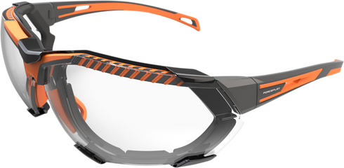 FORCEFLEX FF4 Sunglasses - Foam - Gray/Orange - Clear Lens FF4-04054-041
