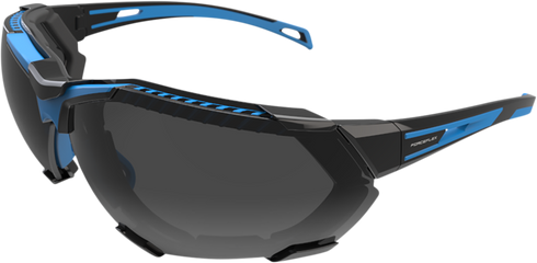FORCEFLEX FF4 Sunglasses - Foam - Black/Blue - Smoke Lens FF4-01025-041