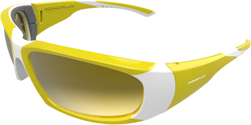 FORCEFLEX Floating Sunglasses - Yellow/White - Yellow Mirror Lens FFS-09084-060