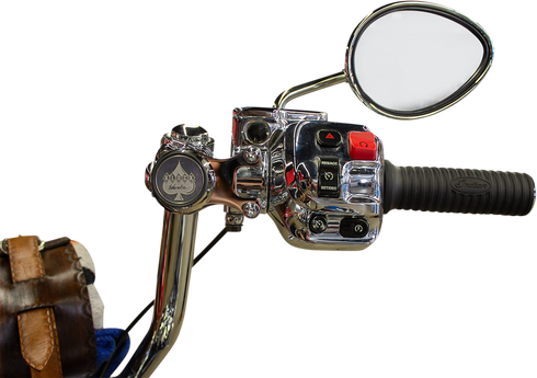 KLOCK WERKS iOmount™ for Indian - Ambidextrous Mount - Chrome - Touring KWD-04-0606-C