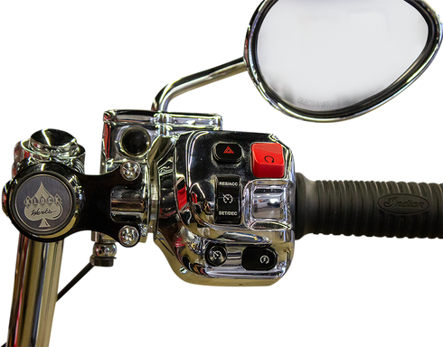 KLOCK WERKS iOmount™ for Indian - Ambidextrous Mount - Black - Touring KWD-04-0606-B