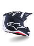 ALPINESTARS Sm7 Dasher Helmet Blk/Wht Matt Sm - 482-00189S