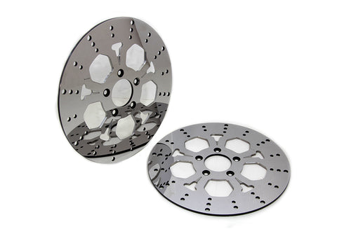 V-Twin 11-1/2 inch Front Brake Disc Set 5-Spoke Style - 23-0033