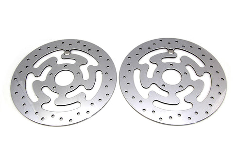 Duro Duro Front Brake Disc Set Polished Stainless Steel - 23-0047