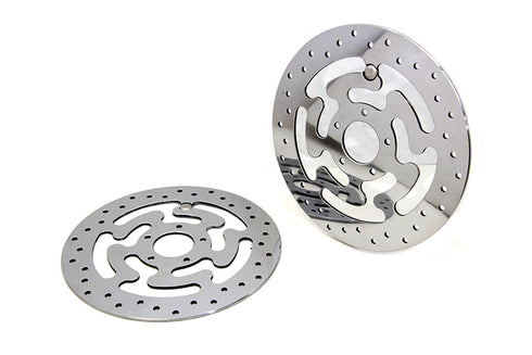 Duro Duro Front Brake Disc Set Polished Stainless Steel - 23-0047