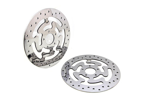 Duro Duro Front Brake Disc Set Polished Stainless Steel - 23-0047