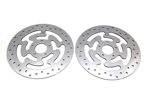Duro Duro Front Brake Disc Set Polished Stainless Steel - 23-0047