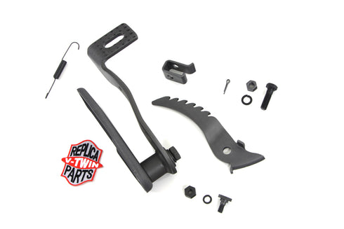 V-Twin Parkerized Brake Pedal and Plate Kit - 23-0055