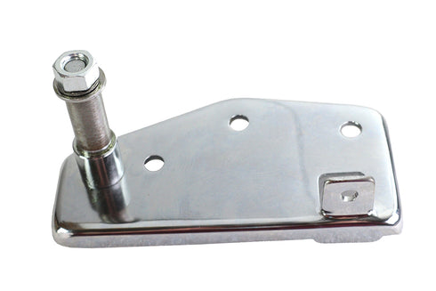 V-Twin Rear Brake Pedal Mount Plate Chrome - 23-0102