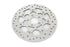 V-Twin Floating Stainless Steel Mirror Polished 11.8 inch Front Bra - 23-0232
