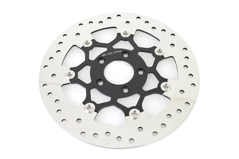 V-Twin Floating Stainless Steel, Black & Polished 11.8 inch Front B - 23-0233