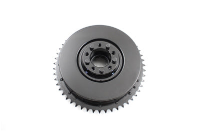 V-Twin Cast Rear Mechanical Brake Drum Black - 23-0248